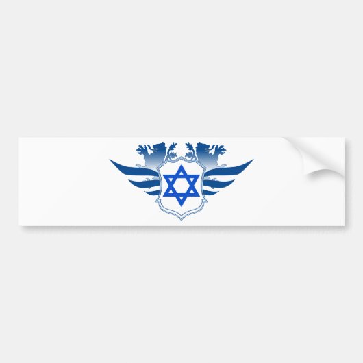 ダビデの星 バンパーステッカー (正面)