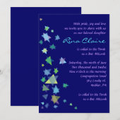 ダビデの星 バー バット ミツバ 祝賀会 ご招待 招待状 (正面/裏面)