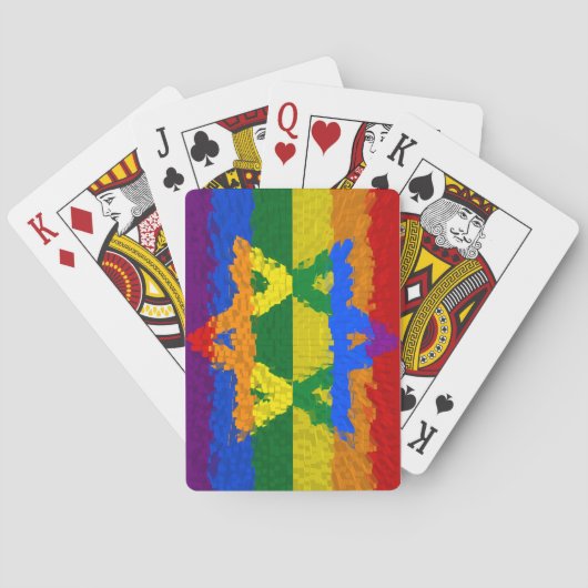 ダビデの星 – ユダヤ人 – ゲイプライド トランプ (裏面)