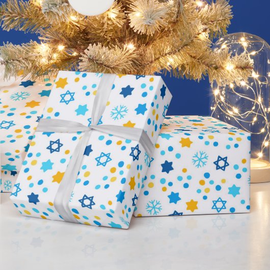 ダビデの星 ラッピングペーパー (クリスマス)