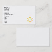 ダビデの星 名刺 (正面/裏面)