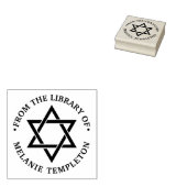ダビデの星 #3 "From the library of" モノグラム ラバースタンプ (押印)