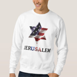 ダビデの星 USA, jerUSAlem イスラエル パレスチナ 戦争 スウェットシャツ