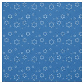 ダビデの白い星が青 ファブリック (見本)