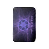 ダビデの紫色のフラクタル星 バスマット (正面縦)