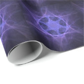 ダビデの紫色のフラクタル星 ラッピングペーパー (ロールコーナー)