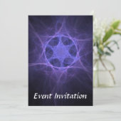 ダビデの紫色のフラクタル星 招待状 (スタンド正面)