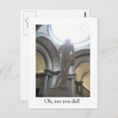 ダビデの裏側 ポストカード (正面/裏面)