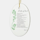 ダビデの詩篇主は私の羊飼いの聖句である セラミックオーナメント (左)