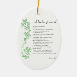 ダビデの詩篇主は私の羊飼いの聖句である セラミックオーナメント