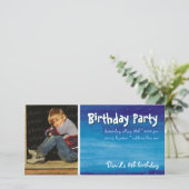 ダビデの誕生日パーティー |フォト招待状 (スタンド正面)