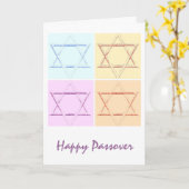 ダビデの過ぎ越し星 カード (黄色い花)