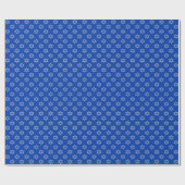 ダビデの銀星オンブルー ラッピングペーパー (フラット)