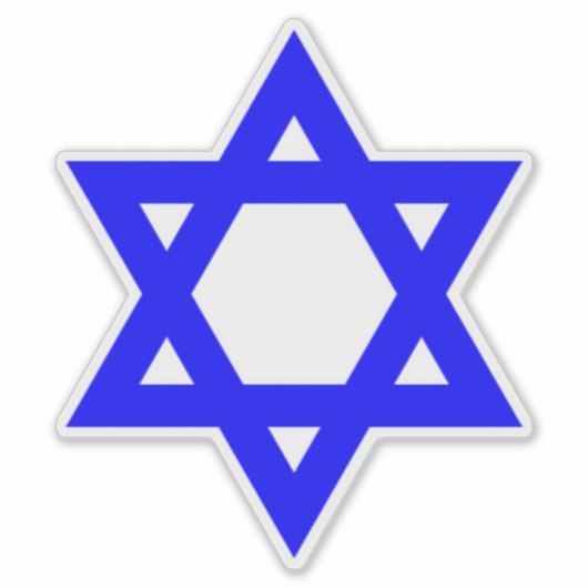 ダビデの青い星 シール (正面)