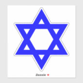 ダビデの青い星 シール (シート)