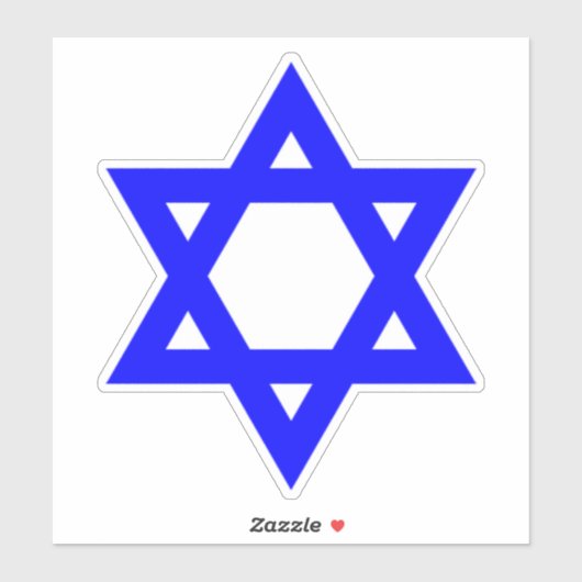 ダビデの青い星 シール (シート)