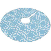 ダビデの青い星 ブラッシュドポリエステルツリースカート (アングル)