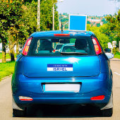 ダビデの青い星、私はイスラエルと共に立つ バンパーステッカー