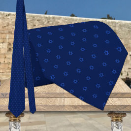 ダビデの青と海軍の小さな星 ネクタイ