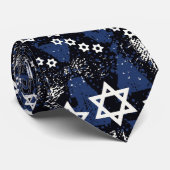 ダビデの青と白の星 ネクタイ (ロール)