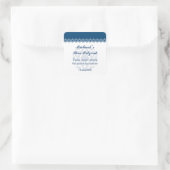 ダビデの鱗片付きブルースターバー-バルミツワー スクエアシール (バッグ)