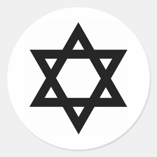 ダビデの黒星 ラウンドシール (正面)