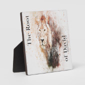 ダビデの黙示録の根本5:5獅子芸術イーゼル フォトプラーク (正面)