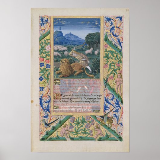 ダビデは羊父のを守って ポスター (正面)