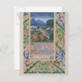 ダビデは羊父のを守って ポストカード (正面/裏面)