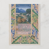 ダビデは羊父のを守って ポストカード (正面)