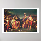 ダビデへのアビゲイルの供え物 ポスター (正面)