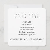 ダビデエレガントの星 招待状 (裏面)