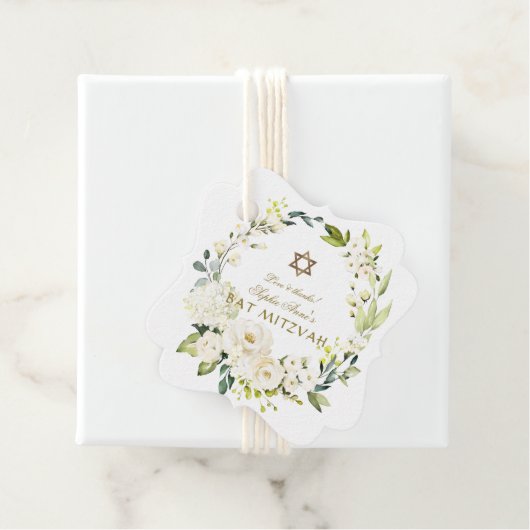 ダビデエレガントッド・バルミツワーの白い花壇 フェイバータグ (インサイチュ)