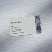 ダビデカスタムッドのブルーグレー金ゴールドスター マグネット名刺 (インサイチュ)