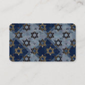 ダビデカスタムッドのブルーグレー金ゴールドスター 名刺 (裏面)