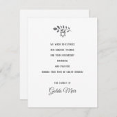 ダビデシンプルィ・ユダヤ人の同情カードの・リーフ・スター 出欠カード (正面/裏面)