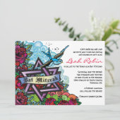 ダビデバルミツワー招待状のブルーバードスター 招待状 (スタンド正面)