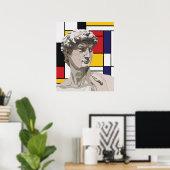 ダビデポップ・アートのート ポスター (ホームオフィス)