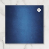 ダビデモダンッドのブルーフォーマルスターバー(ユダヤ教の)バル・ミツバーパーティー フェイバータグ (裏面)