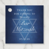 ダビデモダンッドのブルーフォーマルスターバー(ユダヤ教の)バル・ミツバーパーティー フェイバータグ (正面)