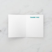 ダビデモダンッドの旋回スターカスタムバーバルミツワー サンキューカード (内部)