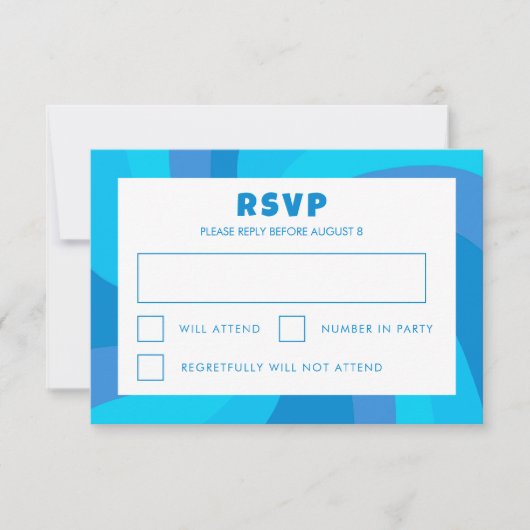 ダビデモダンッドの旋回スターカスタムバーバルミツワー 出欠カード (正面)