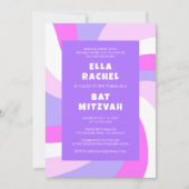 ダビデモダンッドの旋回スターカスタムバーバルミツワー 招待状 (正面)