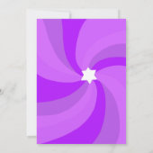 ダビデモダンッドの旋回スターカスタムバーバルミツワー 招待状 (裏面)