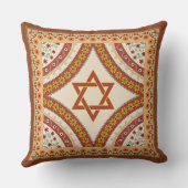 ダビデヴィンテージバロックエレガントユダヤ人の星 クッション (裏面)