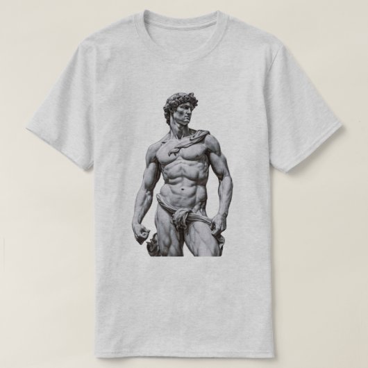 ダビデ像 Tシャツ (デザイン正面)