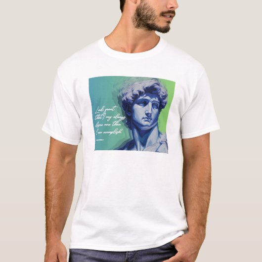 ダビデ像 Tシャツ | アートは決して死なない (正面)