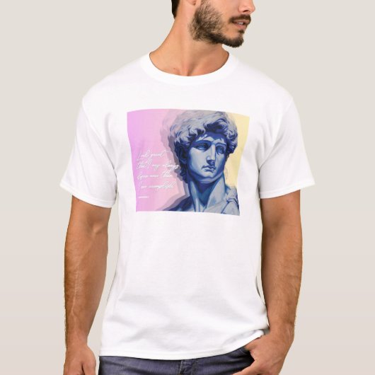 ダビデ像 Tシャツ | アートは決して死なない (正面)