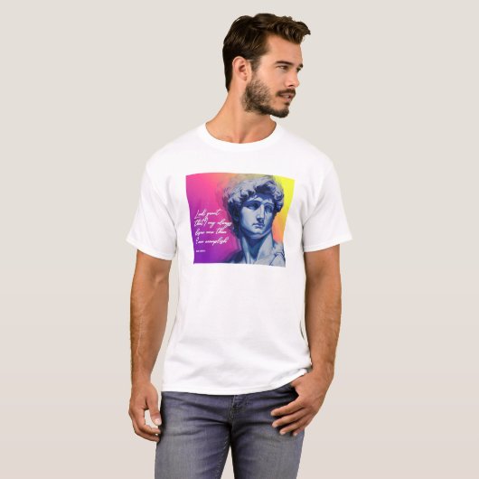 ダビデ像 Tシャツ | 永遠の芸術 (正面フル)