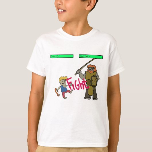 ダビデ対ゴリアテ Tシャツ (正面)